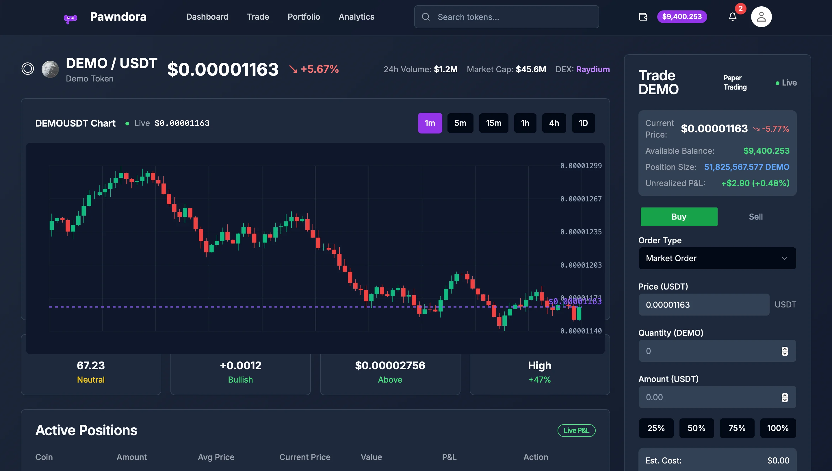 PawnDex - Trade Simulator